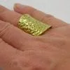 La Bague – Martelée – laiton recyclé - détail