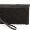 Embed – Eco-friendly Leather Clutch Bag – Black – verso