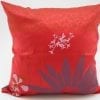 Water Lily Cushion Cover – 2 in 1 – Red / Violet – 45x45cm