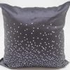 Happy Dots – Ethical Cushion Cover – Charcoal – 45x45cm