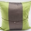 Precious Silk Cushion Cover - Anis / Bronze - 45x45cm