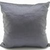 Precious Silk Cushion Cover - Charcoal / Black - 45x45cm - verso