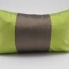 Precious Silk Cushion Cover - Anis / Bronze - 45x27cm