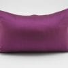 Precious Silk Cushion Cover - Aubergine / Orange - 45x27cm - verso