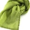 Sorbet Collection - Fair trade silk scarf - Lime - detail