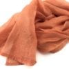 Sorbet Collection - Fair trade silk scarf - Peach - detail