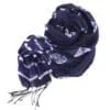 Foulard Bleu Marine - Soie Organza Souple