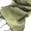 Fair Trade Scarf - Green tea - Essential - detail