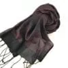 Foulard Essentiel - Ligné noir - Pourpre