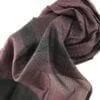 Foulard Essentiel - Ligné noir - Pourpre - détail