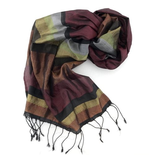 Escape To Comfort Embellished Scarf In Green • Impressions Online Boutique