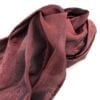 Essential Silk Scarf - Burgundy - detail