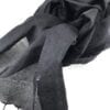 Essential Silk Scarf - Black - detail