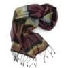 Foulard Essentiel – Bordeaux-Or-Argent-Cuivre