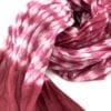 Organza Scarf – Faded effect in the center - Red - detail