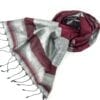 Sophisticate Fair Trade scarf - Red-Silver