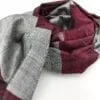 Sophisticate Fair Trade scarf - Red-Silver - detail