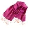 Vichy Scarf – Silk – Fuchsia