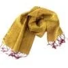 Raw Silk Scarf – Gold