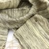 Raw Silk Scarf – Sand - detail