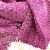 Romduol – Raw silk scarf – Fuchsia - detail