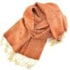Romduol – Raw silk scarf – Orange