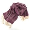 Romduol – Raw silk scarf – Purple