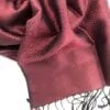 Lboeuk Scarf – Dark red - detail