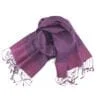 Foulard Soie Élégant Petit – Aubergine / Violet