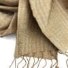 Elegant – Silk Shawl – Beige - detail