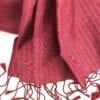 Elegant – Silk Shawl – Fuchsia - detail