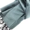 Le VIP – Foulard de soie – Vert aqua - détail