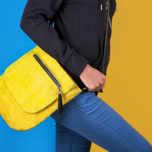 Away – Ethical Crossbody Bag – Yellow - Smateria