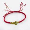 Hope Bracelet - recycled brass - red