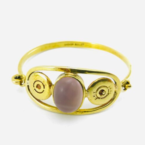 Bangle - Recycled Bullet Shell Casing - Amethyst