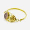 Bangle - Recycled bullet shell casing - Amethyst - open