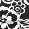 Black and white floral lining