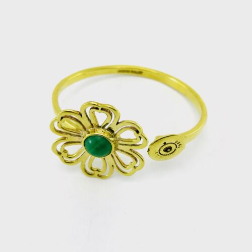 Ethical Flower Cuff Bracelet – Recycled Bullet Casing