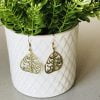 Earrings recycled brass – Bodhi Tree - staging