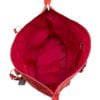 Leisure Raw Silk Handbag - Red - inside