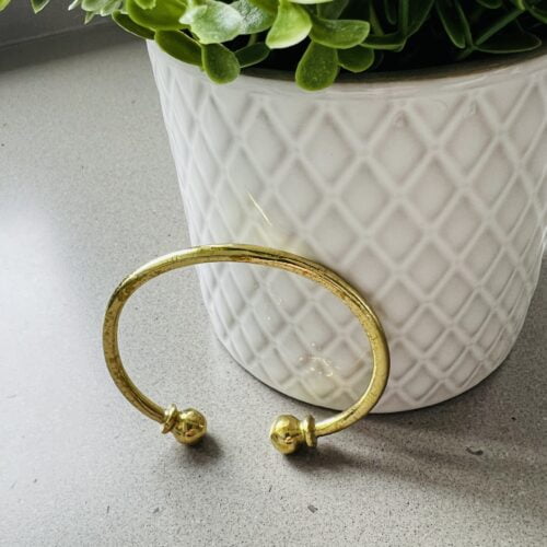 Bracelet Recycled Brass – Two Balls