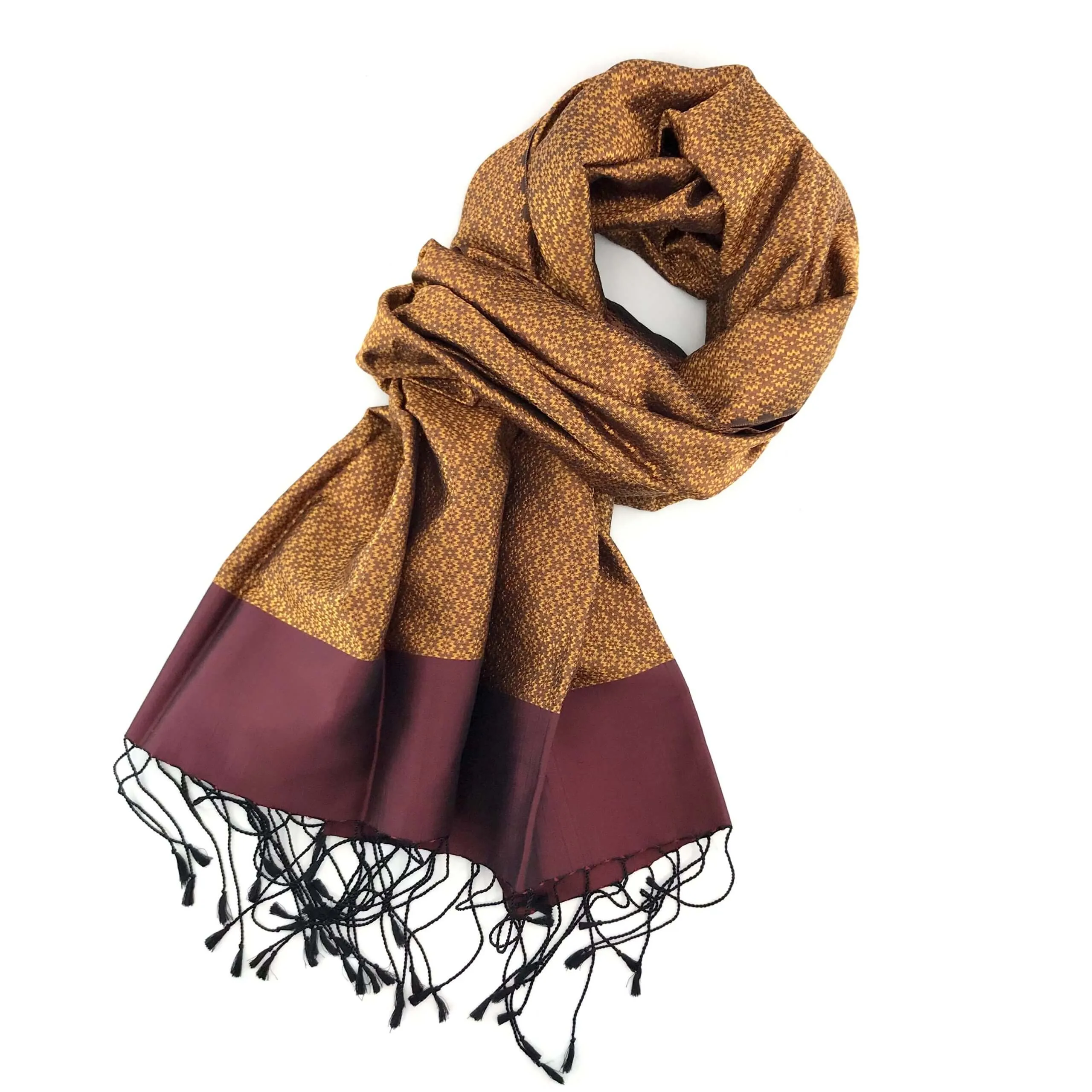 Jasmine Shawl Silk brocade Gold